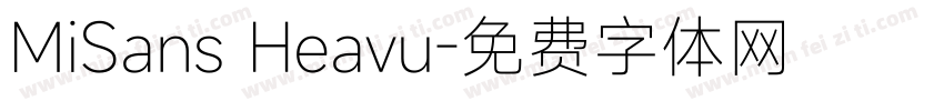 MiSans Heavu字体转换